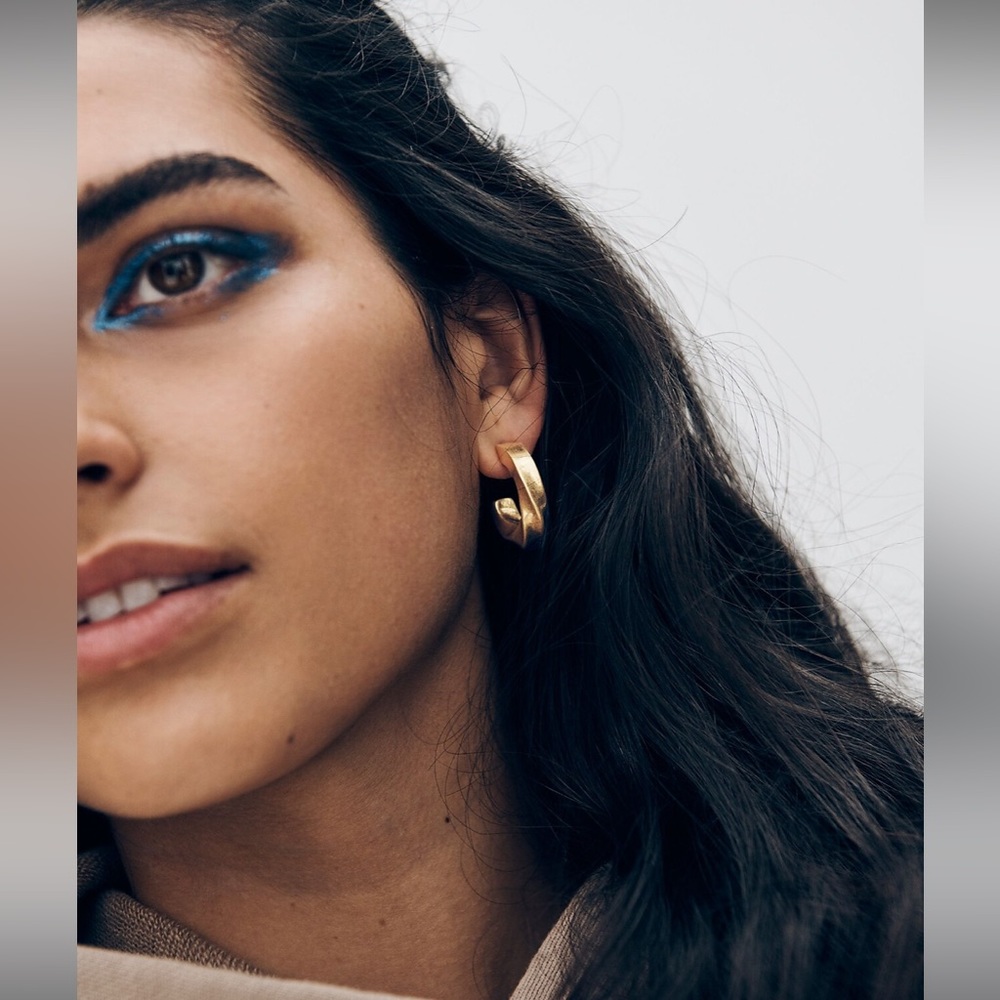 Madewell Archway Chunky Small Hoop Earrings